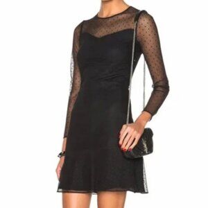 Rag & Bone - Black, silk Charlotte mini dress size 10